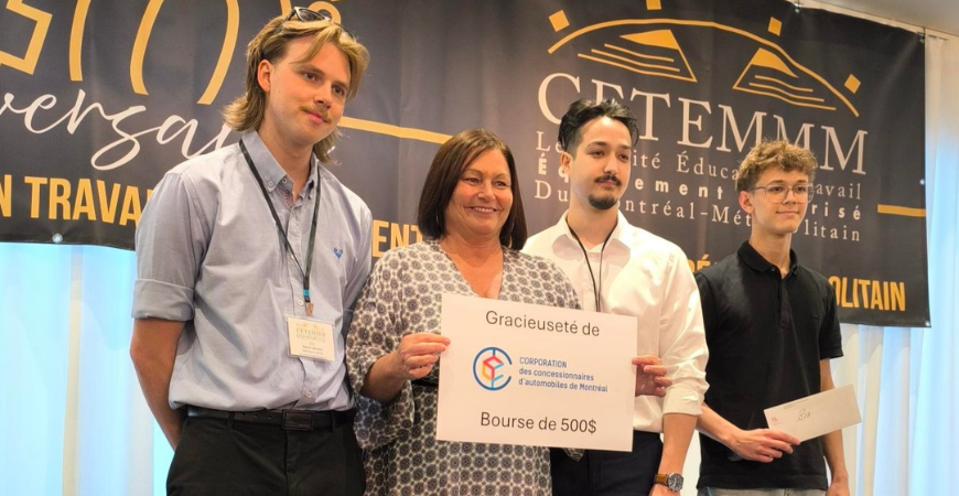 La CCAM soutient la relève de l’industrie automobile au gala CETEMMM 2026