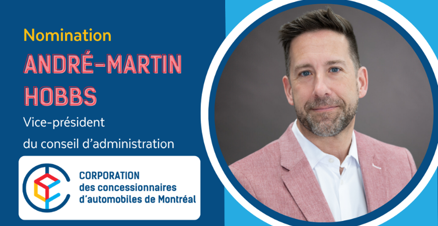 André-Martin Hobbs nommé vice-président du conseil d’administration de la CCAM